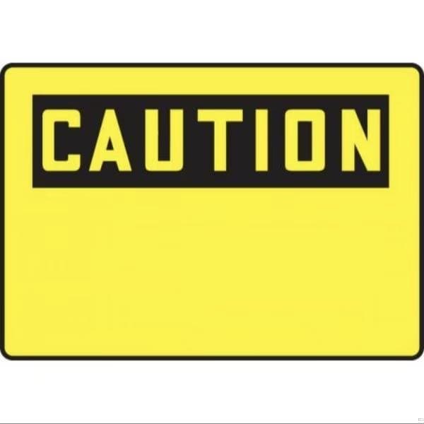 Accuform OSHA CAUTION SAFETY SIGN BLANK 7 in X FRMRBH607XP - main